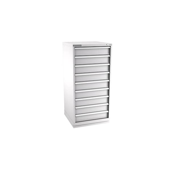 Champion Tool Storage Modular Drawer Cabinet, 9 Drawer, Light Gray, Steel, 28 in W x 28-1/2 in D x 59-1/2 in H S27000901ILCFTB-LG - main